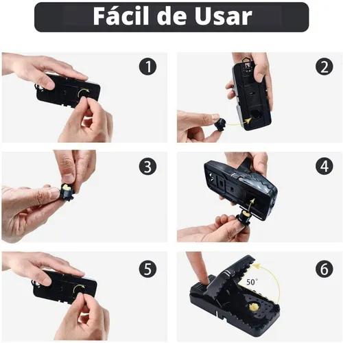 Trampa Para Ratones Segura Y Efectiva 6pk