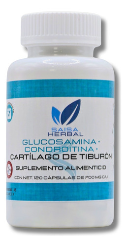 Glucosamina + Condroitina + Cartílago De Tiburón Con 120 Cáp