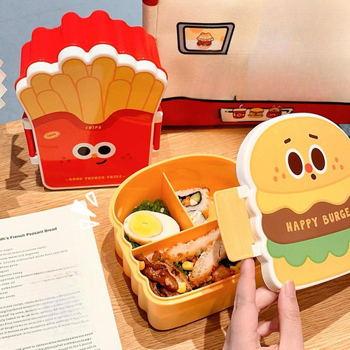 , Caja De Bento, Lindo Fugas Prácticas Prácticas Palomitas