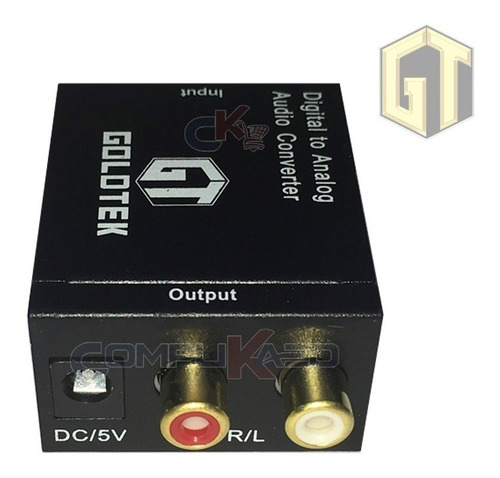 Conversor Audio Optico Digital O Coaxial A Rca Analogico Gt