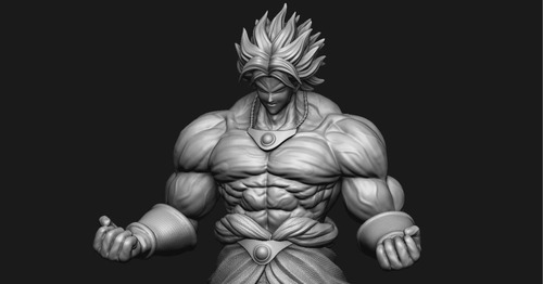 Archivo Stl Broly Dragon Ball Z Para Impresion En 3d