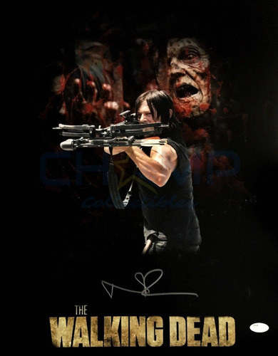 Autografo Norman Reedus Daryl Dixon The Walking Dead Firmado
