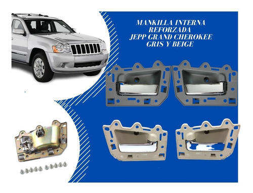 Manilla Interna Puerta Jeep Grand Cherokee 2005-10 Gris