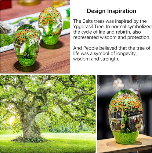 Pisapapeles Qfkris, Estilo Árbol De La Vida Céltico, Verde