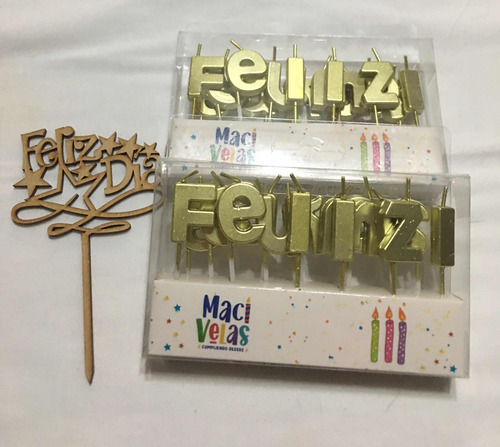 Velas Para Pastel Feliz Cumpleaños 2 Juegos Y Obsequio