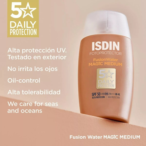 Isdin Color Fusion Water 50ml Fotoprotector Fps50