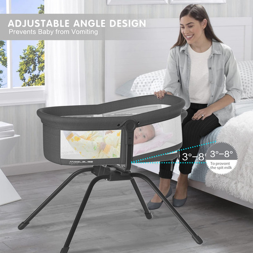 Bassinet Angelbliss 3 In 1 Rocking & Bedside Sleeper White