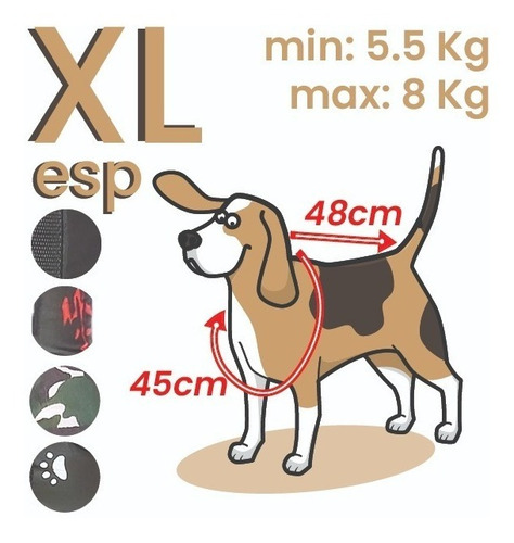 Imagen 3 de 3 de Mochila Para Perros Mochichunis Xl Especial