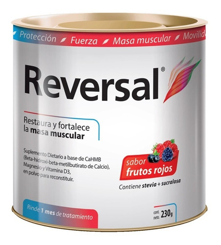 Reversal Restaura Y Fortalece La Masa Muscular Lata X 230 Gr