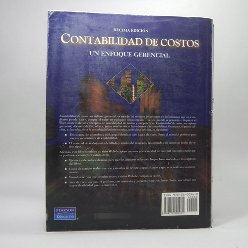 Contabilidad De Costos Horngren Foster Datar Pearson Ee4