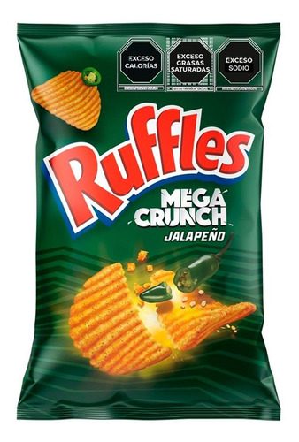 Botana Ruffles Mega Crunch Jalapeño 185g