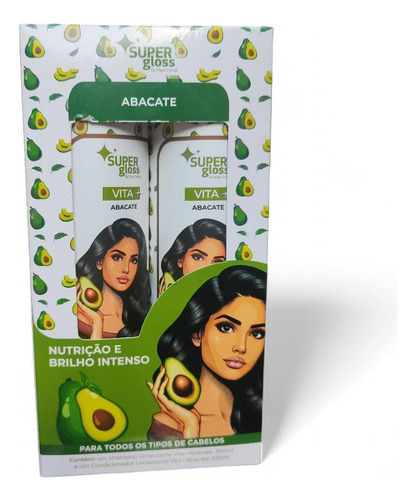 Kit Shampoo E Condicionador Abacate Super Gloss By Magic Col