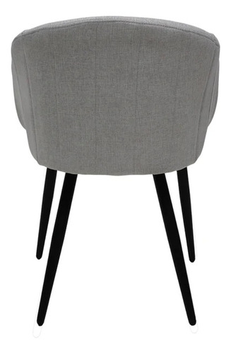 Silla De Comedor Tipo Sillón De Tela Madera Burgos S17