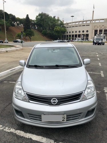 Nissan Tiida 1.8 Sl Flex 5p Manual Completo Teto Couro Prata