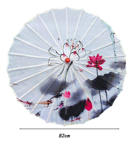 Guarda-chuva De Papel Oleado Chinês, Guarda-sol De Branco