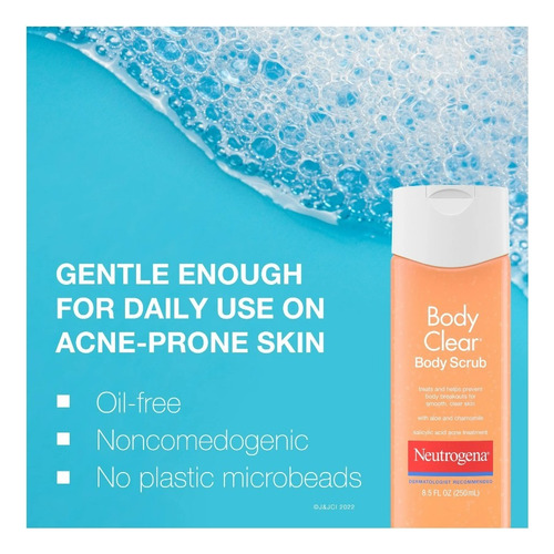 Neutrogena Body Clear Body Scrub Limpieza Facial 250ml Mixta Día/noche