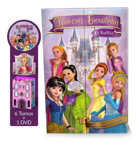Oferta Libro Princesas Encantadas  Castillo 6v.dvd  4- 8años