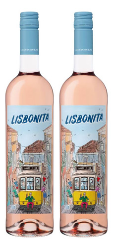 Kit 2 Vinhos Lisbonita Rosé Portugal 750ml