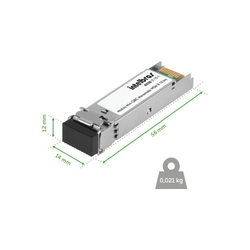 Imagem 3 de 6 de Kit A E B Módulo Mini-gbic Gigabit Ethernet Monomodo 10km