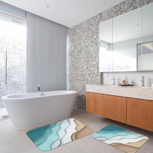 Conjunto De 2 Alfombras De Baño Britimes, Alfombras De Baño