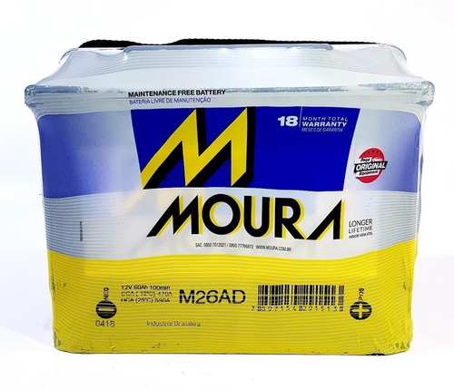 Batería Moura M26ad 12x70