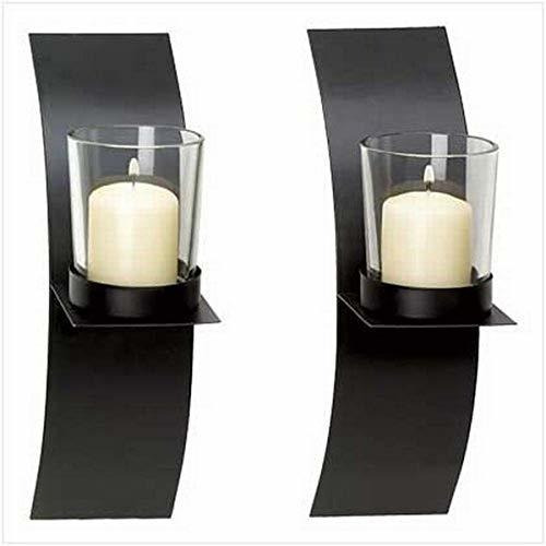 Gifts & Decor 57070950 Contemporáneo Vela Sconces, Blanco