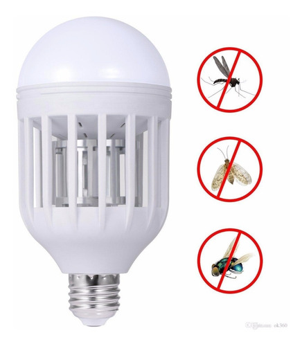 Imagen 4 de 4 de Mata Zancudos Moscas Mosquitos Electrico Foco Led