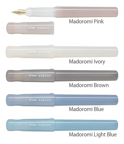 Serie De Color Pilot Kakuno Fountain Pen Madoromi, Nib (cara