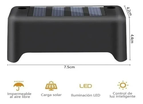 Imagen 4 de 4 de Lampara Solar Led - Luz Cálida (promocion 4 Unidades)