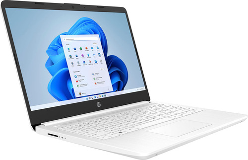 Laptop Hp 14 14'' Intel N4120 8gb 64gb Windows 11-blanco