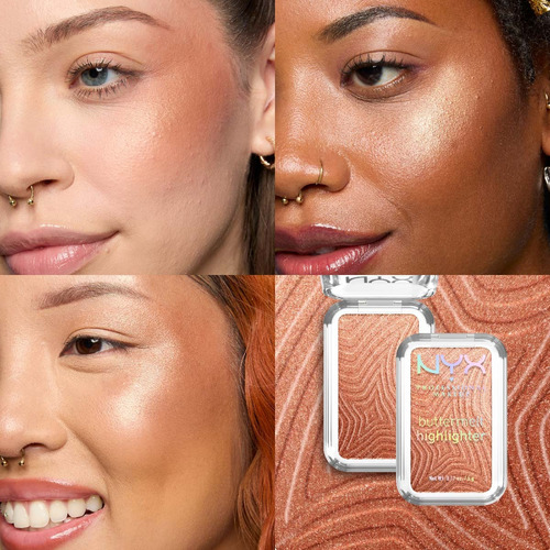Iluminador Cremoso Buttermelt Highlighter De Nyx Butta In Bronze