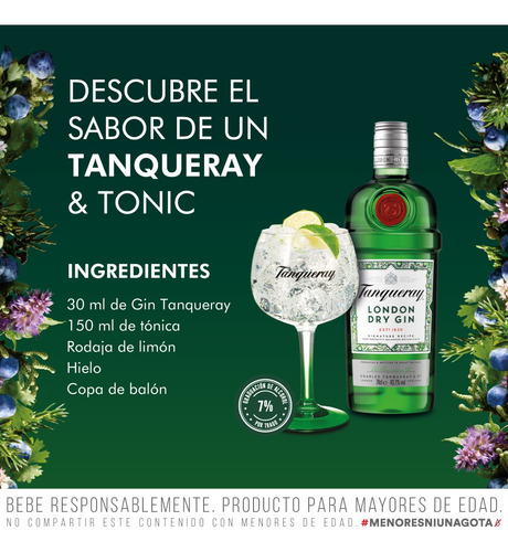 Imagen 5 de 10 de Gin Tanqueray London 700ml