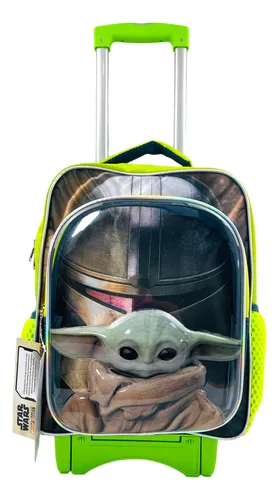 Mochila De Carrito Baby Yoda Mandalorian Star Wars Primaria