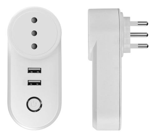 Imagen 4 de 6 de Enchufe Wifi Inteligente Con 2 Usb, 16a Alexa Y Google Home
