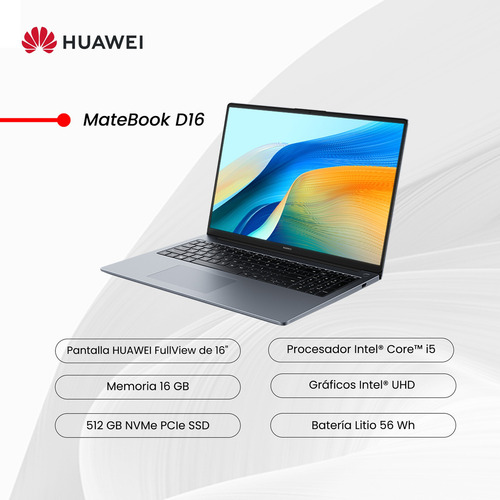 Notebook Huawei Matebook D16 Core I5 16 GB de RAM 512 GB SSD 16