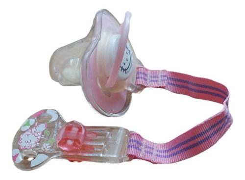 Imagen 4 de 4 de Chupón Silicona Hello Kitty Sanrio Con Sujetador Clip Nuby