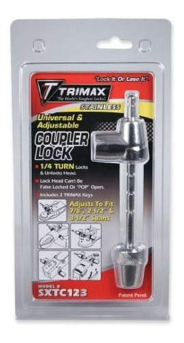 Trimax Cerradura De Acero Inoxidable Acoplador Universal (at