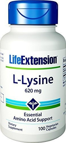 Life Extension L-lysine 620 Mg, 100 Cápsulas Vegetarianas