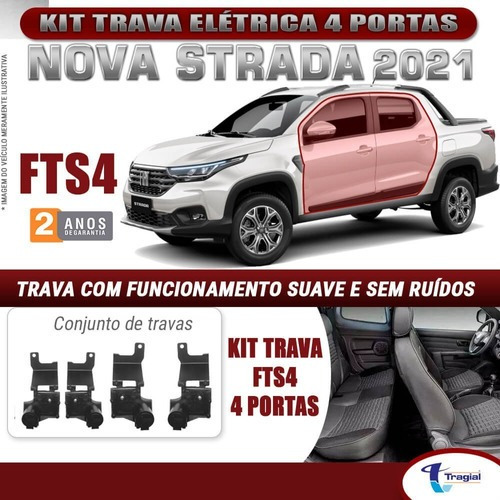 Imagem 2 de 4 de Kit Trava Elétrica Tragial Fts4 Mn Fiat Nova Strada 4 Portas
