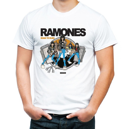 Remera / Ramones / Talles Para Caballeros, Damas Y Niños.