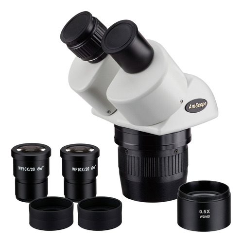 Amscope Sw24bx Binocular Microscopio Estéreo Cabeza, Wh10 x