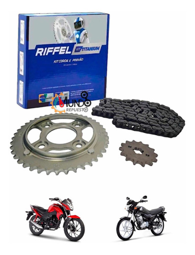 Kit De Transmisión Cb1/twister125 Honda 43/14z Riffel Brasil