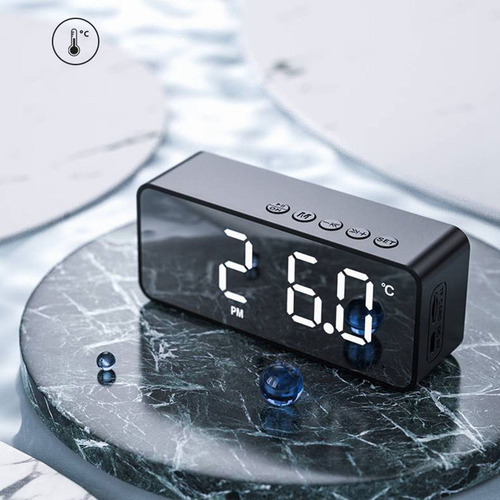 A Reloj Despertador Digital Espejo Con De Audio