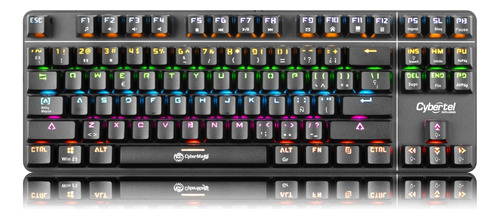 Teclado Gamer Mecánico Cybertel Cbx_gk1002_explorer Rainbow