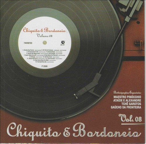 Cd - Chiquito & Bordoneio - Volume 08