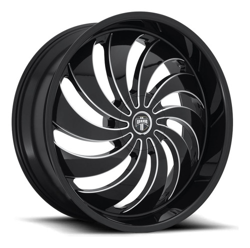 Roda Dub Offroad Cojones 24x10 Blank Et5 Cb72 Black Miling  