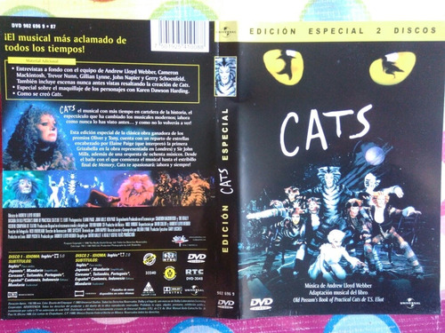 Dvd Cats, Andrew Lloyd Webber, Sub Esp