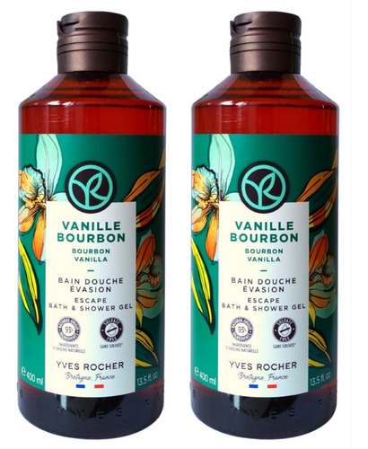 Maxi Gel De Ducha Yves Rocher Vainilla Bourbon *2piezas