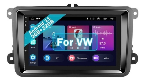 Autoestéreo Android 11 2+32g P/vw Jetta Vento Carplay Hi-fi