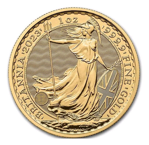 Moneda Oro Puro Britannia Charles 100 Pounds 1 Onza 2023